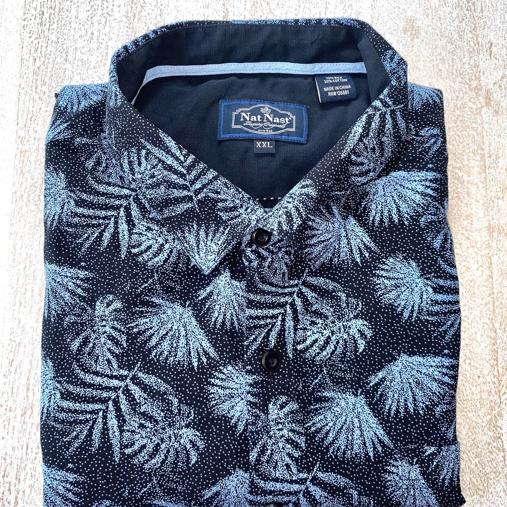 Nat Nast Short Sleeved Floral Button Down Shirt
